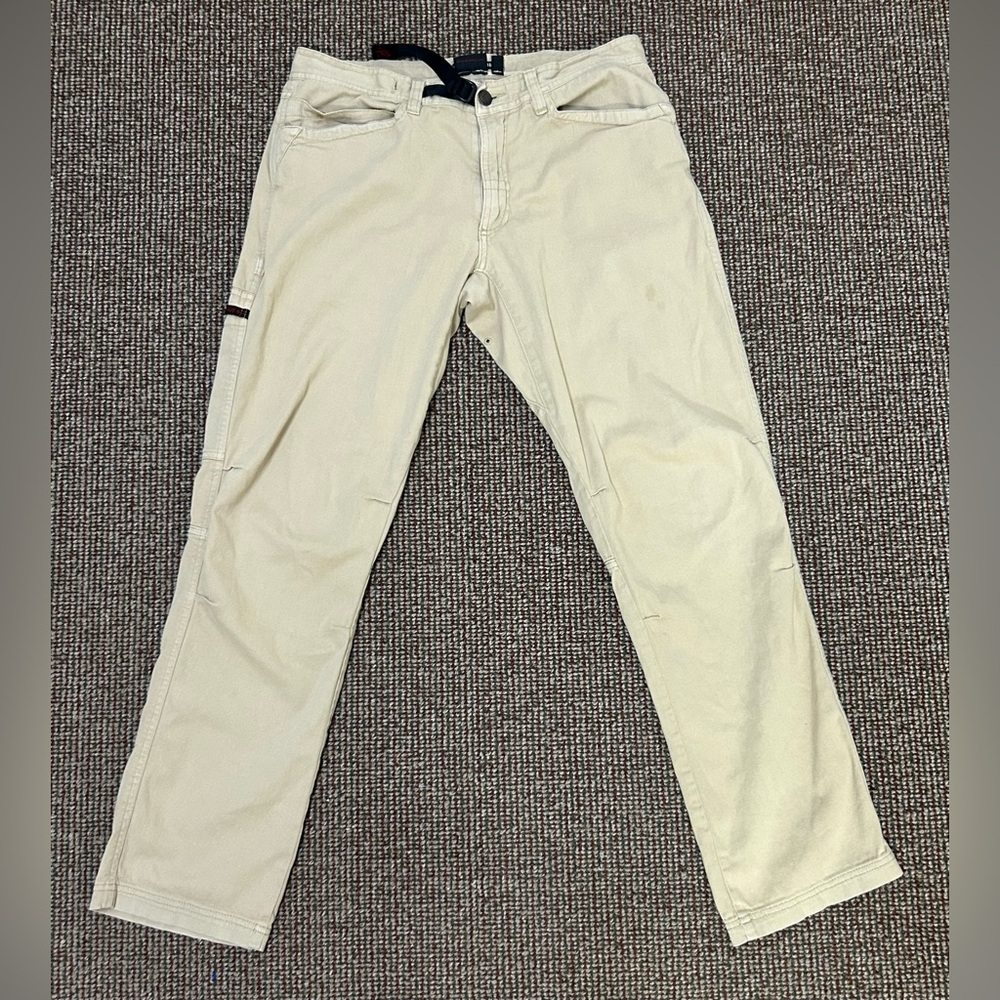 Men’s 34 Gramicci Organic Cotton Blend Nylon Belted Rock Climbing Hiking Pants